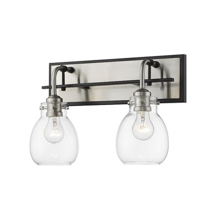 Z-Lite Kraken 2 Light Wall Sconce 466-2S-MB-BN